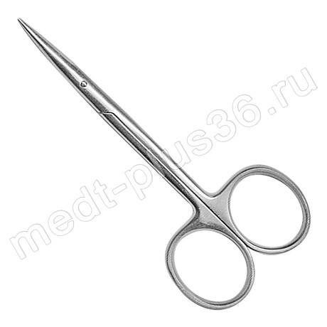 Ножницы глазные тупоконечные, прямые, 113 мм (Operating) Sammar, Пакистан